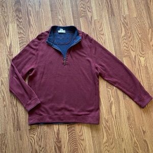 Tommy Bahama Half Zip Reversible Sweater, Men's L